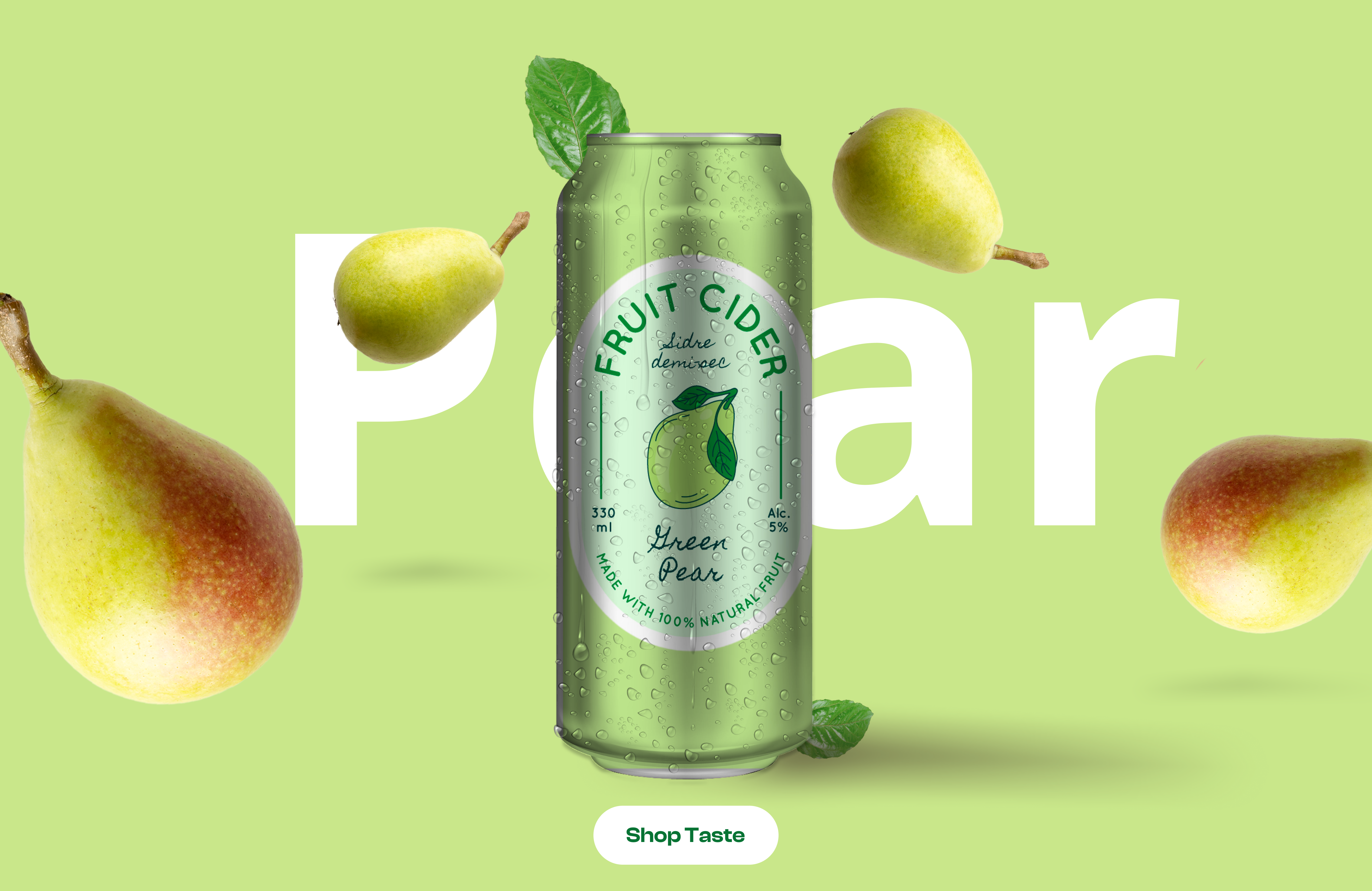 3D Soda Marketing design project showing creative marketing materials and branding